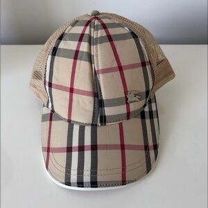 Luxury Plaid Trucker Hat with Mesh Back